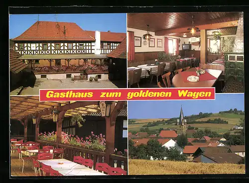 AK Döringstadt, Gasthaus zum goldenen Wagen