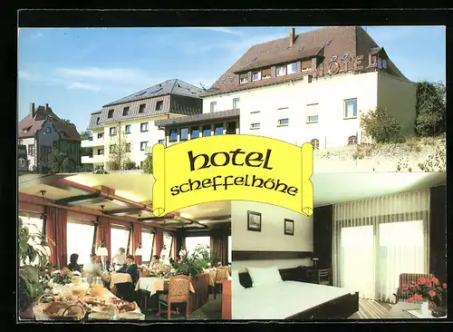 AK Bruchsal, Hotel Scheffelhöhe, Unteröwisheimer Strasse 20
