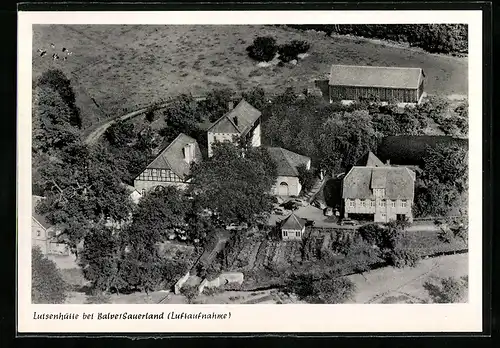 AK Balve /Sauerland, Luisenhütte vom Flugzeug aus gesehen