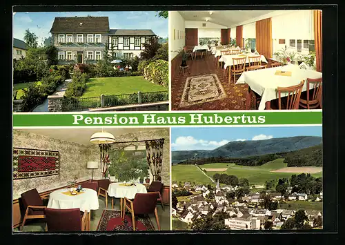 AK Eslohe /Sauerland, Hotel-Pension Haus Hubertus, St. Rochus-Weg 3