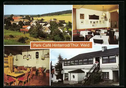 AK Hinterrod /Thür. Wald, Innenansicht vom Park-Café