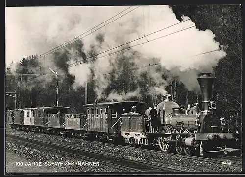 AK die rekonstruierte schweizer Spanisch-Brötli-Bahn