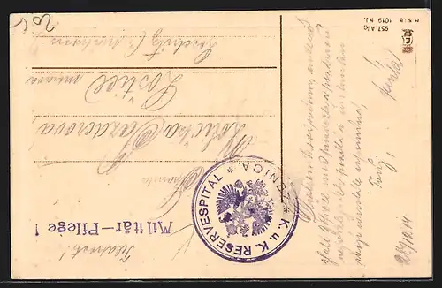 Künstler-AK Kinder mit Briefen in einem Flugzeug