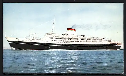 AK Passagierschiff Cristoforo Colombo auf hoher See