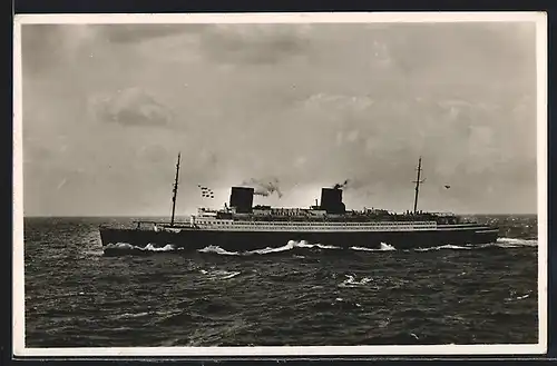 AK Turbinen-Schnelldampfer Bremen des Norddeutschen Lloyd, Passagierschiff