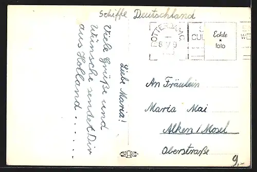 AK Rotterdam, das Passagierschiff S.S. Nieuw Amsterdam von Schleppern umgeben