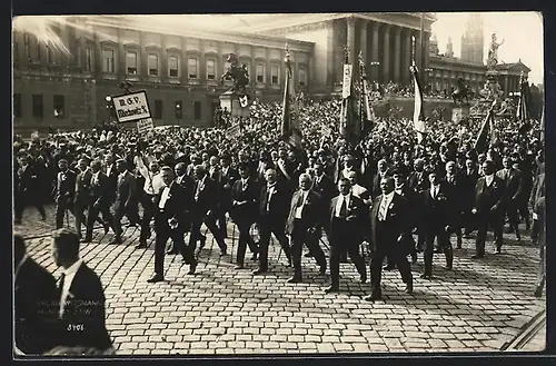 AK Wien, 10. Deutsches Sängerbundesfest 1928, Festumzug