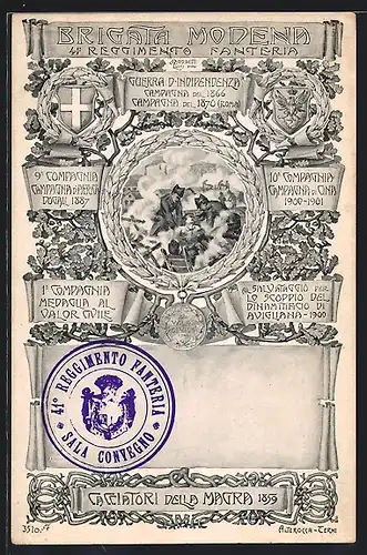 AK Infanterie, Brigata Modena, 41. Reggimento Fanteria, Soldaten bergen verletzten Kamerad