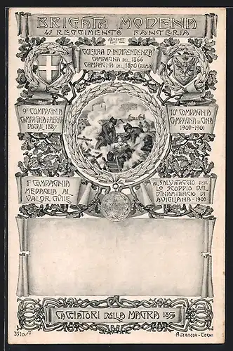 AK Infanterie, Brigata Modena, 41. Reggimento Fanteria, Soldaten bergen verletzten Kamerad