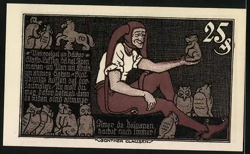 Notgeld Braunschweig 1923, 25 Pfennig, Weisses Pferd