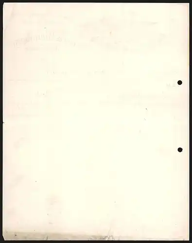 Rechnung M. Gladbach 1916, Voege & Weinberg, Buckskins, Kleiderstoffe und Baumwollwaren, Werkgelände mit Grünanlage