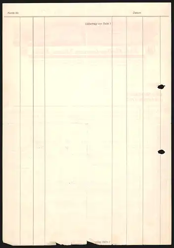 Rechnung Köln 1940, F. W. Brügelmann Söhne, Textilwaren-Fabrik, Gesamtansicht der Fabrikanlage