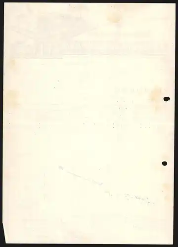 Rechnung Bielefeld 1938, Wilhelm Kayser & Co. AG, Bielefelder Wäschewerke, Wappen und Ansicht des Betriebsgeländes