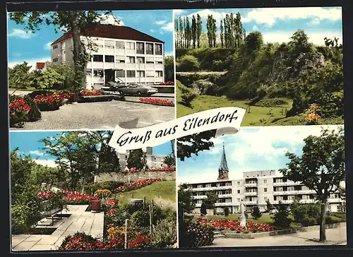 AK Eilendorf / Aachen, Vier Ortspartien, 1960er-Jahre