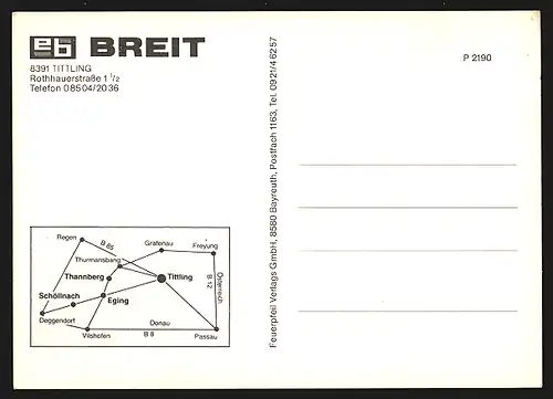 AK Tittling, Geschäft eb Breit, Rothhauerstrasse 1 1 /2, Souvenirs, Geschenkartikel