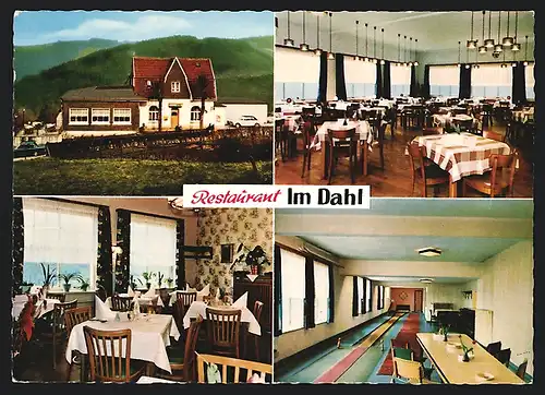 AK Dahlerbrück /Sauerland, Restaurant Im Dahl, Innenansichten