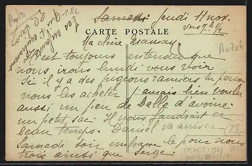 AK Auto Traction Aerienne (1921 /26), La Locomotion moderne