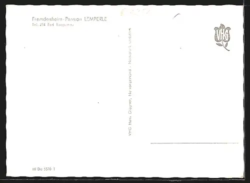 AK Bad Rappenau, Pension Lemperle, Gasthaus