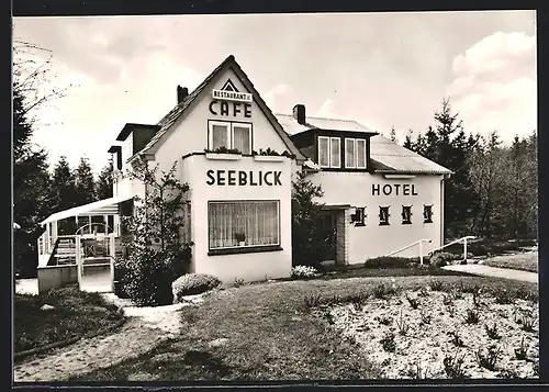 AK Bilschau, Hotel Cafe Seeblick am Sankelmarker See