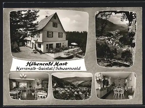 AK Herrenalb-Gaistal, Pension Höhencafe Mast