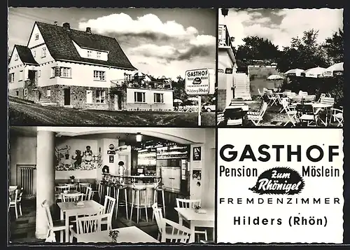 AK Hilders /Rhön, Gasthof Zum Rhönigel, Battentor 14