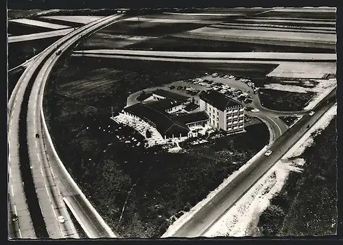 AK Autobahn-Raststätte Kassel aus der Vogelschau