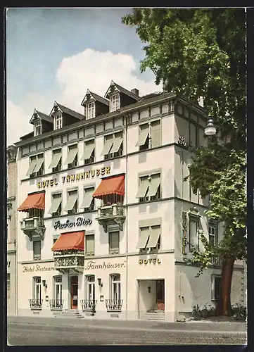 AK Heidelberg / Neckar, Hotel Tannhäuser am Bismarckplatz