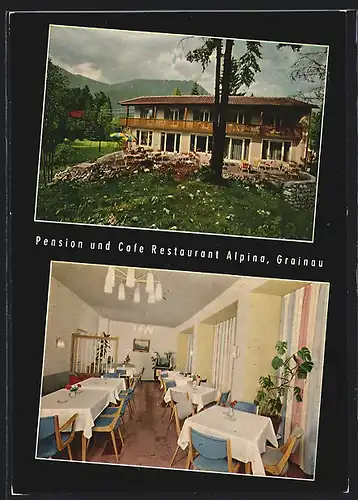 AK Grainau, Restaurant Alpina, Alpspitzstrasse 24