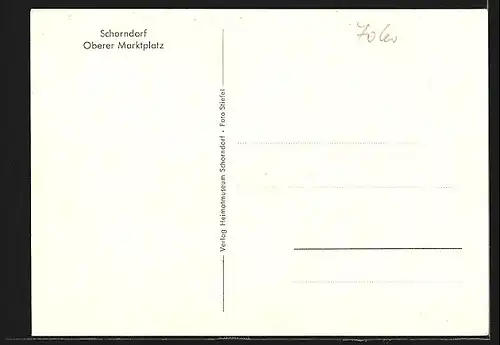 AK Schorndorf / Württ., Oberer Marktplatz