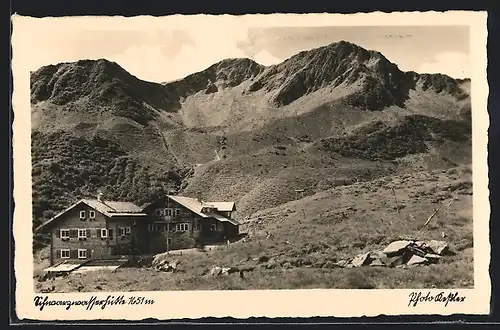 AK Schwarzwasserhütte mit Grünhorn