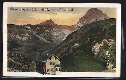 AK Ravensburger Hütte, Berghaus am Spulersee