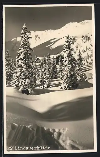 AK Lindauerhütte, Winteridyll im Sonnenschein