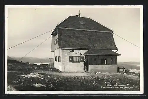 AK Hochleckenhaus, Berghütte im Höllengebirge