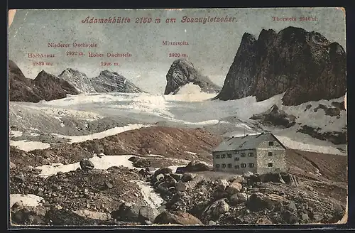 AK Adamekhütte, Berghaus am Gosaugletscher