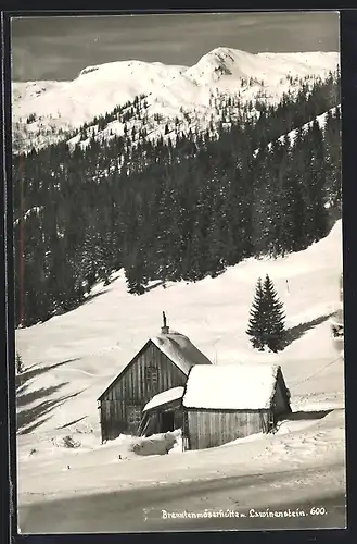 AK Brenntenmöserhütte mit Lawinenstein