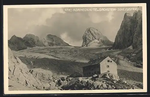 AK Adameckhütte, Berghütte mit Dachstein