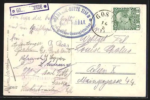 AK Adamekhütte am Gosaugletscher