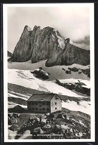 AK Adamek-Hütte und Schneebergwand