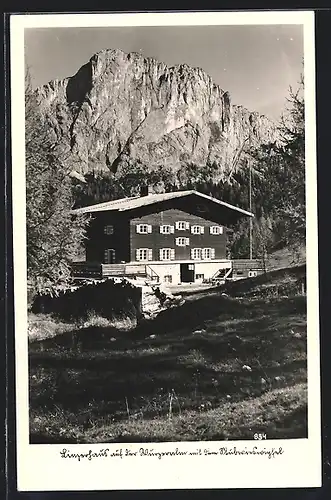 AK Linzerhaus auf der Wurzeralm mit dem Stubwieswipfel