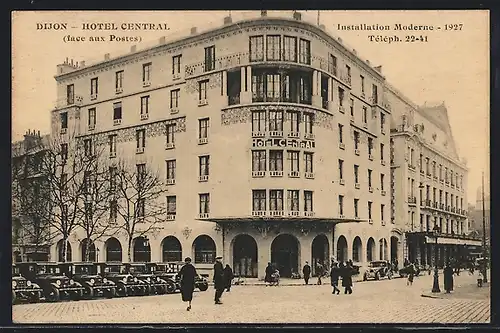 AK Dijon, Hotel Central, Installation Moderne 1927