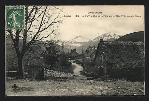 AK L`Auvergne, Le Puy Mary et le Puy de la Tourte, vue de Claux