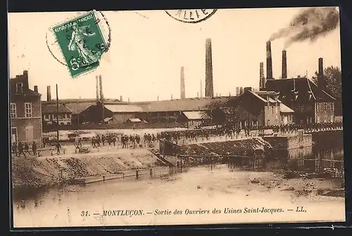 AK Montlucon, Sortie des ouvriers des Usines Saint-Jacques