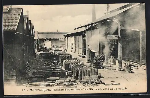 AK Montlucon, Usines St-Jacques, Les Sièmens, côté de la coulée