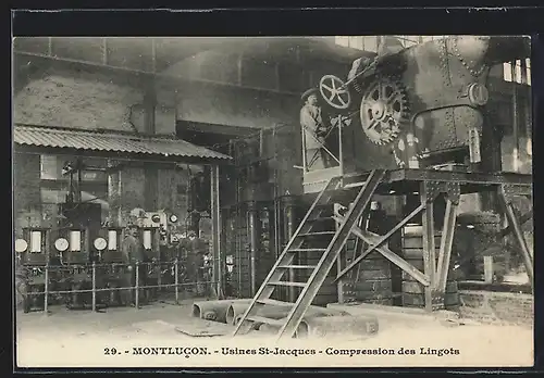 AK Montlucon, Usines St-Jacques, Compression des Lingots