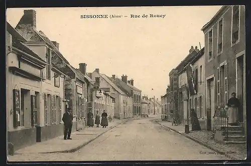 AK Sissonne, Rue de Roucy