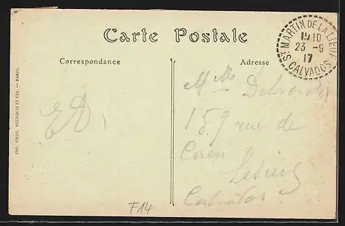 AK Saint-Martin-de-la-Lieue, Strassenpartie mit Gebäudeansicht