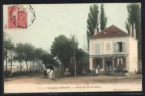 AK Gouignes-Rabutin, Avenue de la Gare