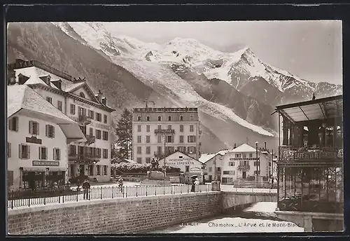 AK Chamonix, L`Arve et le Mont-Blanc