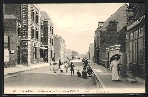 AK Cayeux, Avenue de al Gare et l`Hôtel Parisien