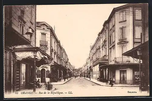 AK Orange, Rue de la République, Strassenpartie